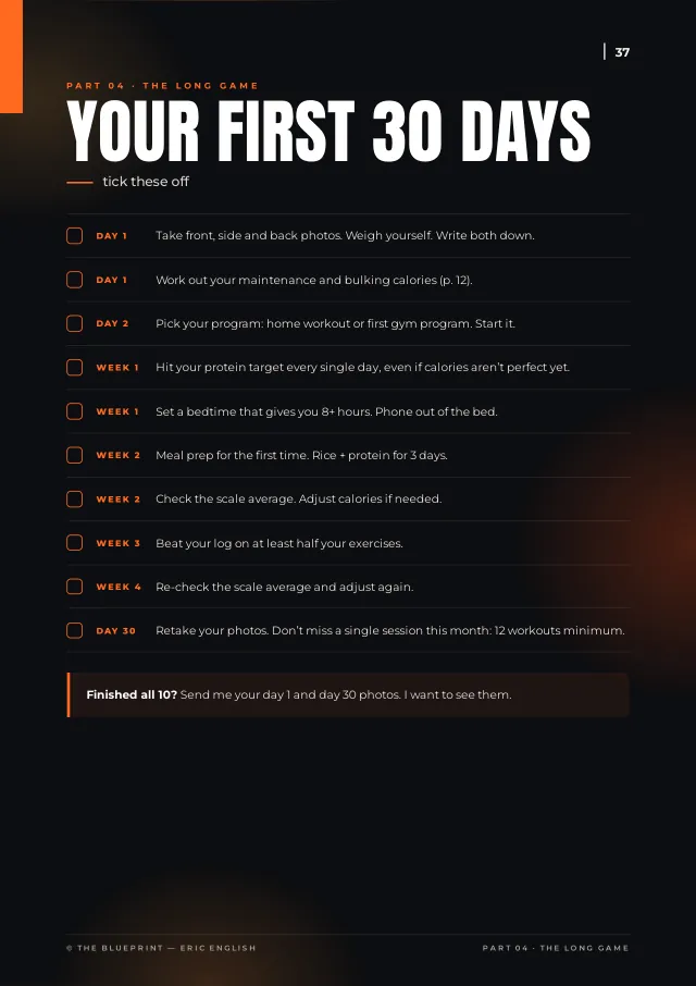 The Blueprint preview: Your first 30 days